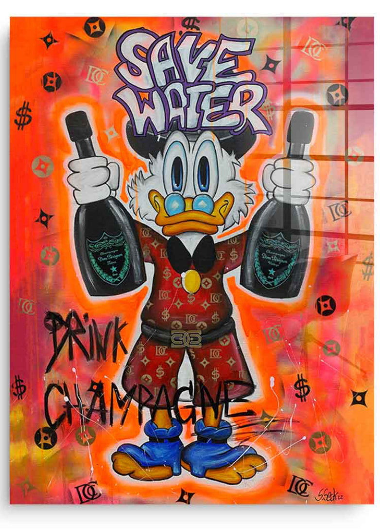 Save Water-Acrylic Glass Art